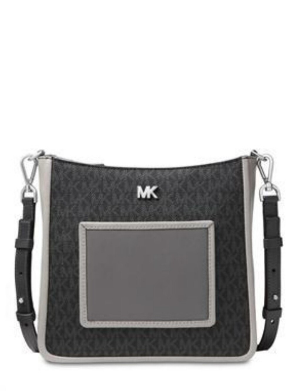 Michael Kors Gray MK Crossbody Bag - Picture 11 of 13